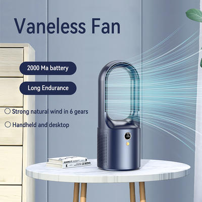 HEBRONFAN Bladeless Mini Fan Handheld Air Cooler USB With Three Color For Outdoor